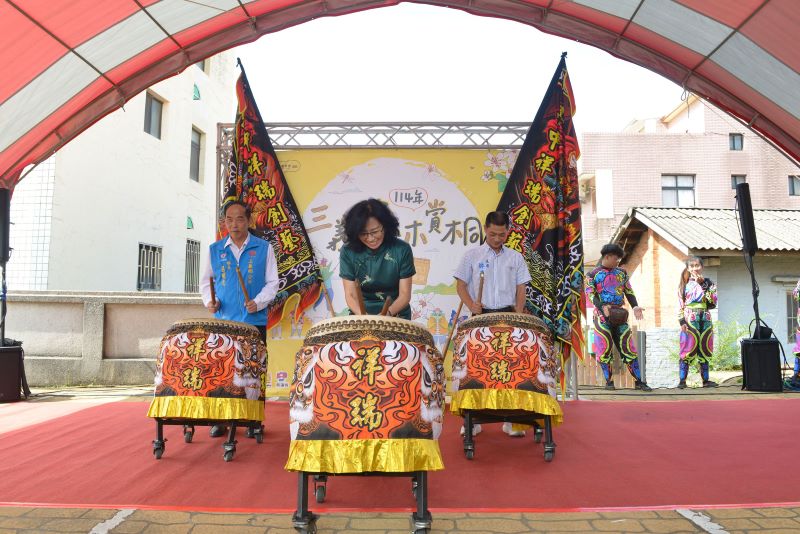 苗栗桐花祭活動首場「三義緣木賞桐」19日登場,擊鼓開幕