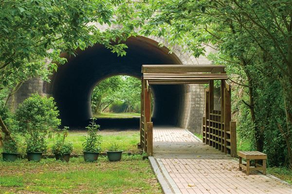 崎頂子母隧道幽靜神秘的氣息，像極了宮崎駿動畫電影《神隱少女》裡的場景。