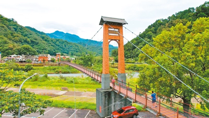 康濟吊橋是南庄知名地景